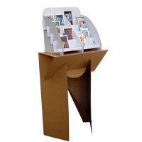 Présentoir pliable en carton sur comptoir - Cardboard  Display stand 